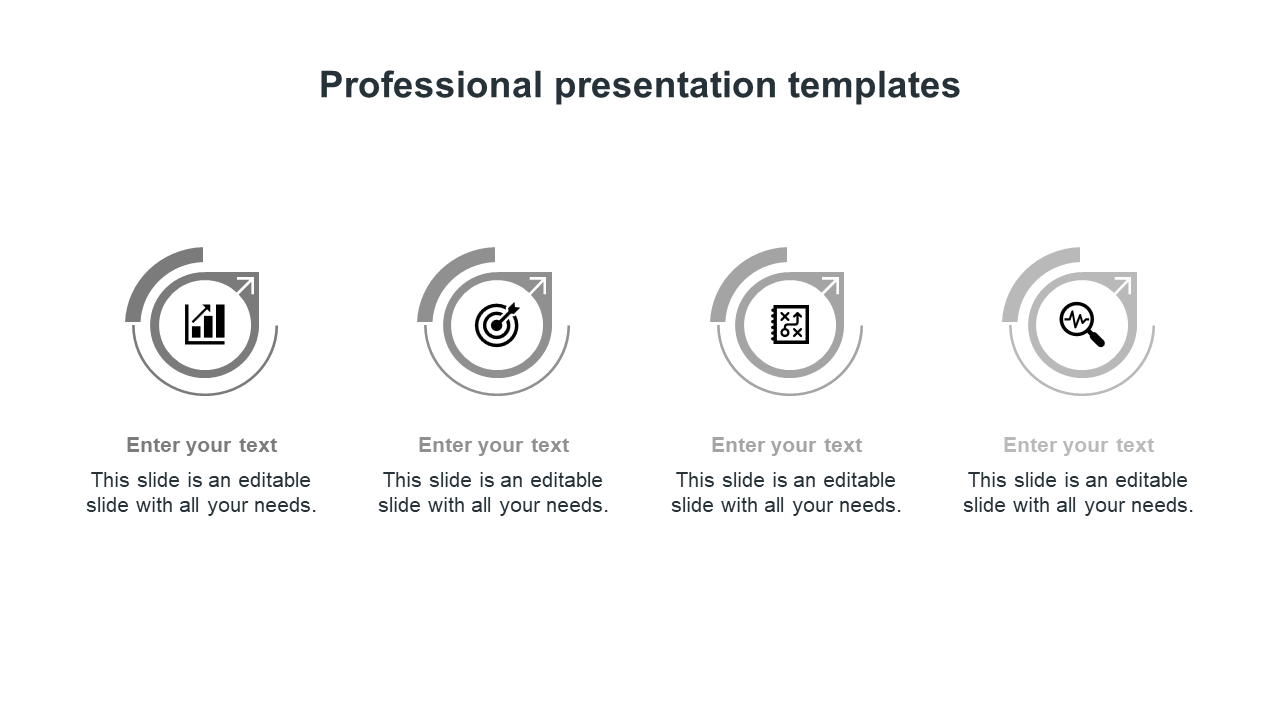 professional presentation templates-grey